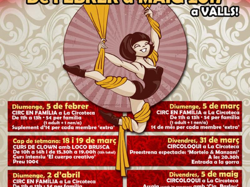 Loco Brusca, Circ Los, Els Barlou i Los Excéntricos a les activitats de febrer a maig